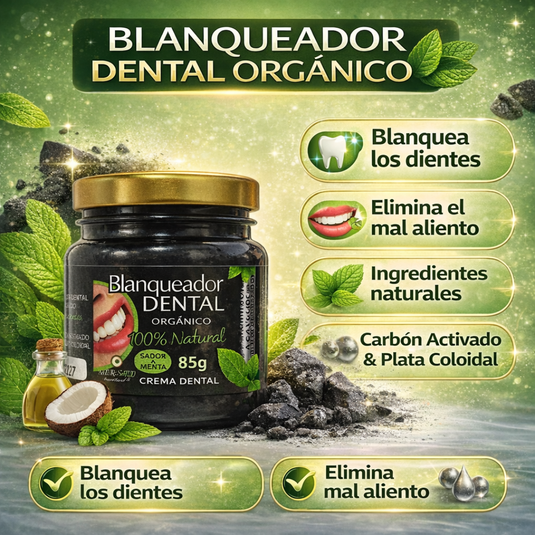 BLANQUEADOR DENTAL ORGANICO + ENVIO GRATIS